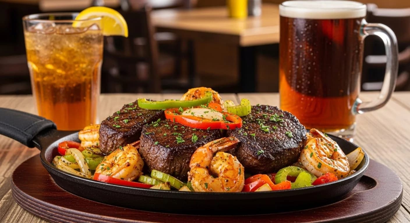 Cajun Sirloin & Shrimp Skillet