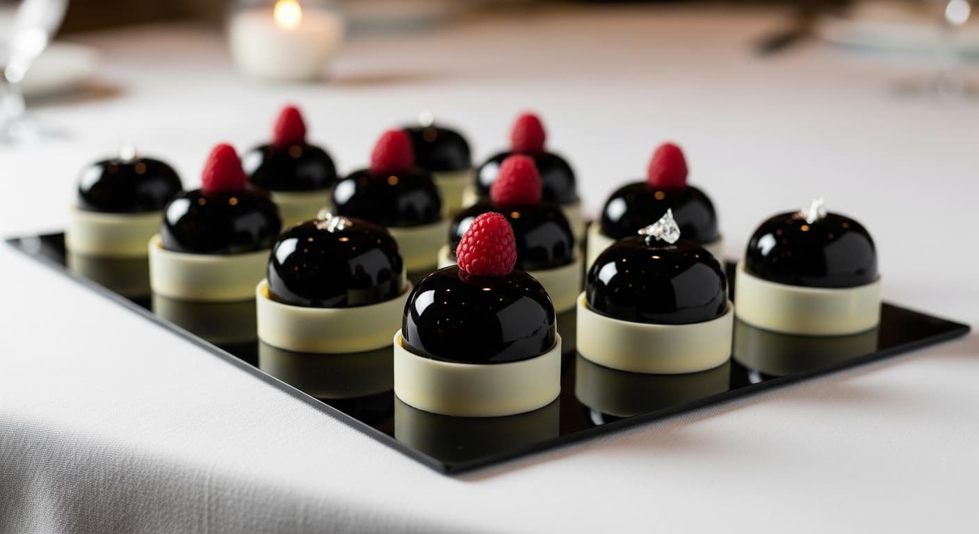 Black Tie Mousse Cake Tray