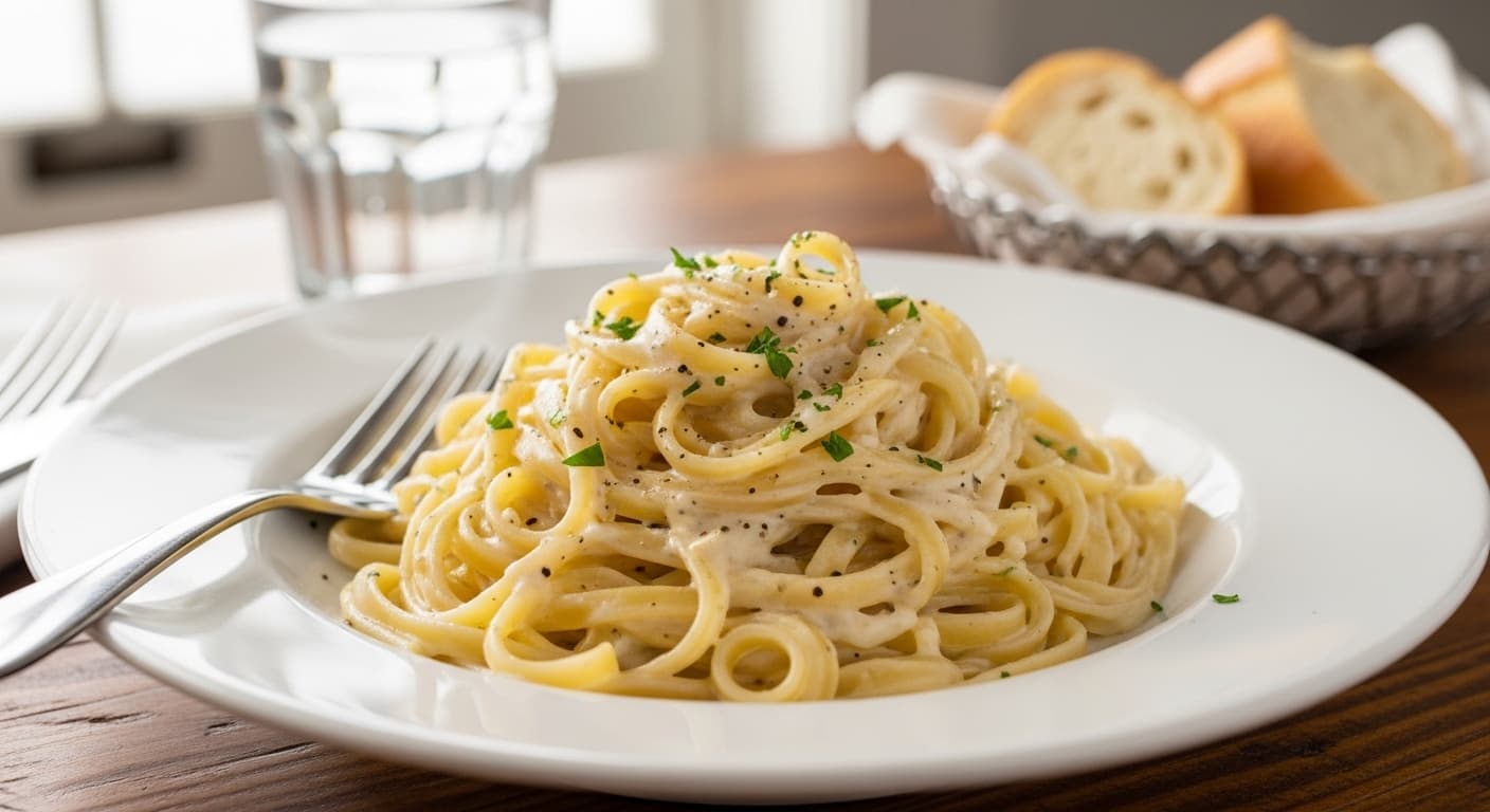 Fettuccine Alfredo Lunch