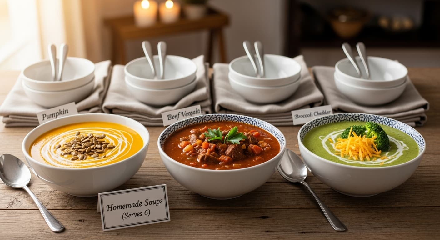 Homemade Soups (Serves 6)