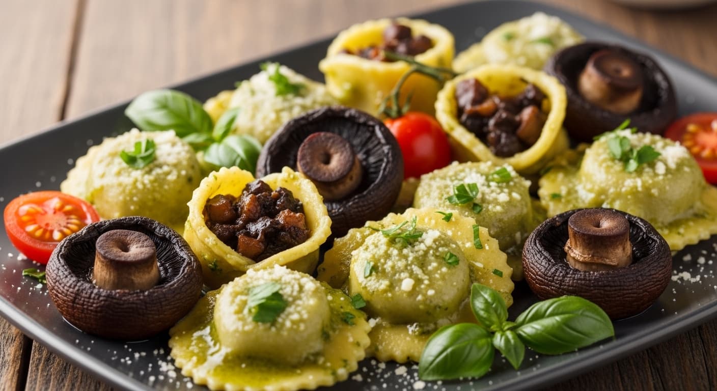 Ravioli di Portobello
