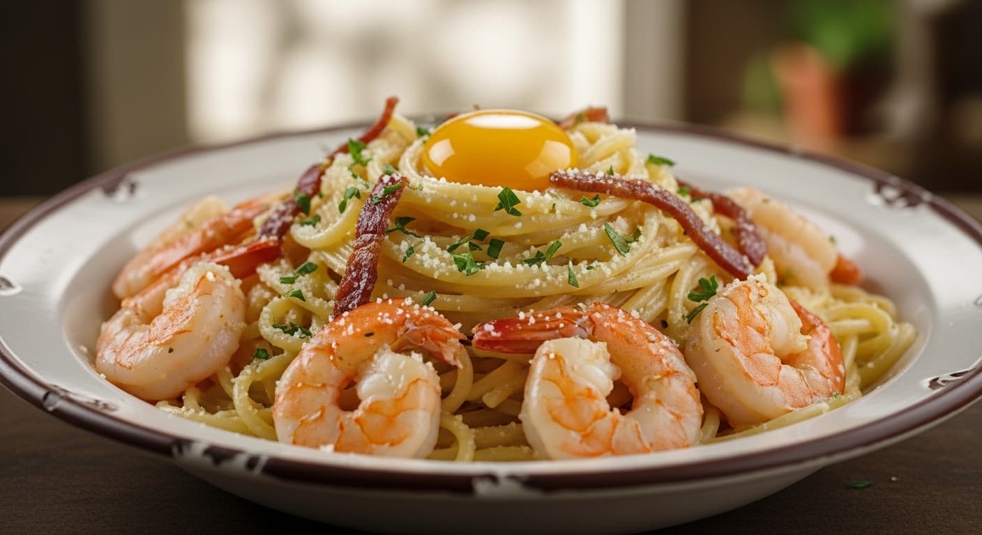 Shrimp Carbonara