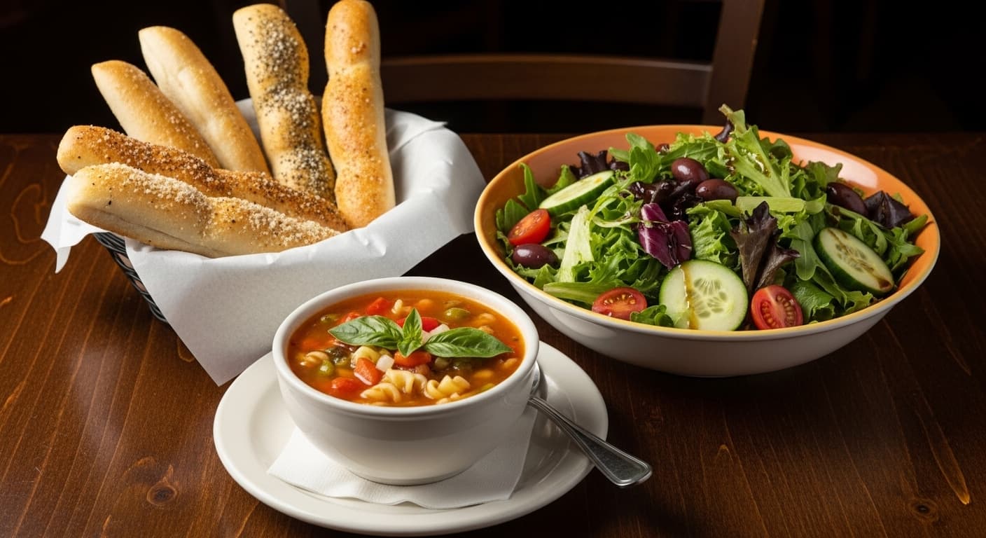 Soup, Salad & Breadsticks