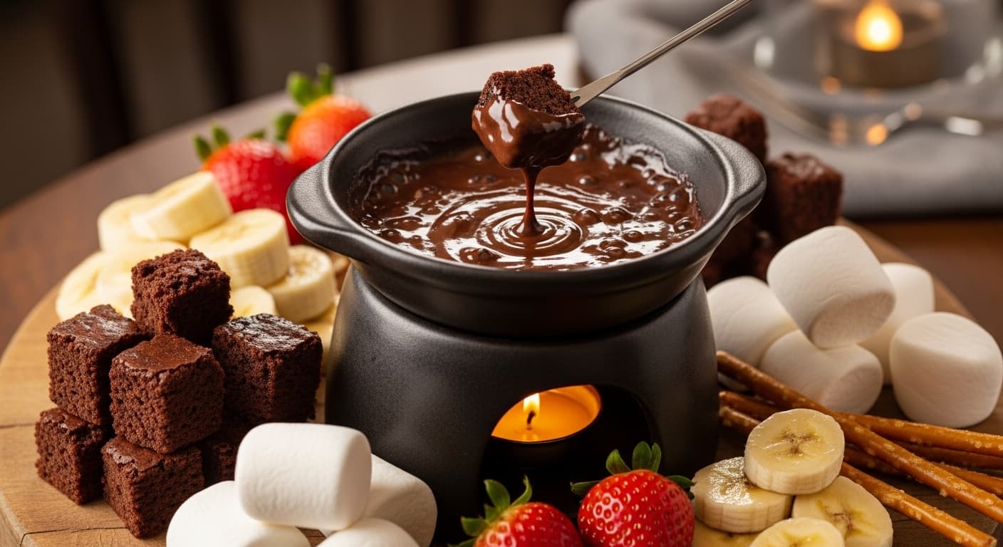 Warm Brownie Fonduta