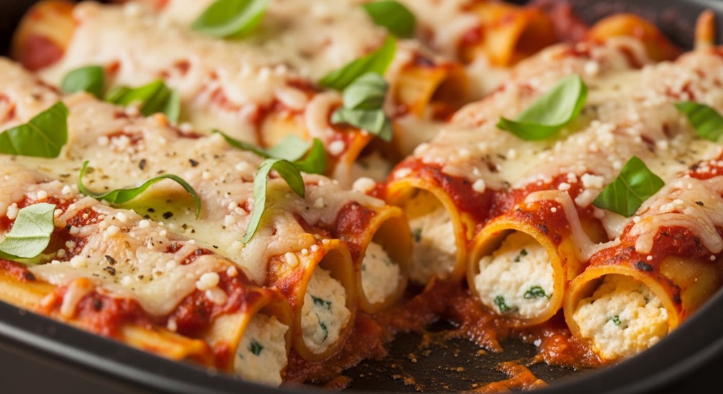 Four Cheese Manicotti