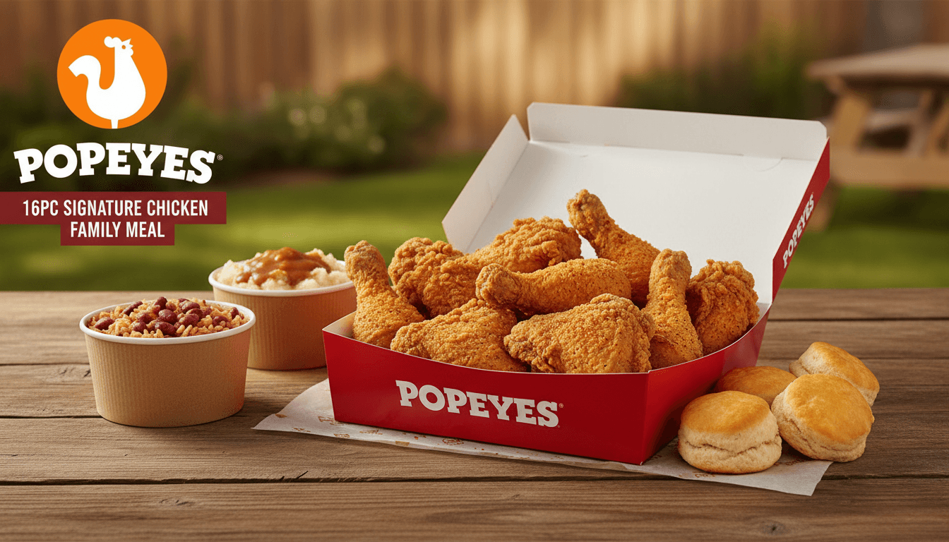 16Pc Signature Chicken Family Meal at Popeyes - $49.99