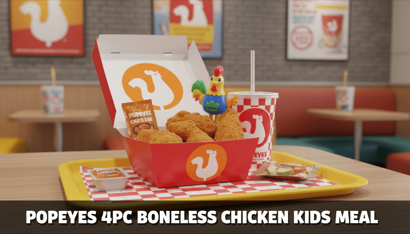 4Pc Boneless Chicken Kids Meal at Popeyes - $5.99
