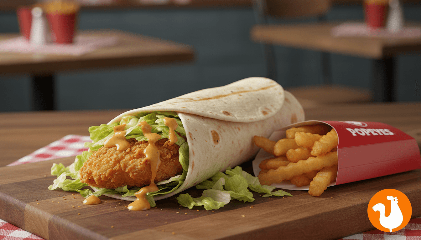 Classic Chicken Wrap at Popeyes - $4.99