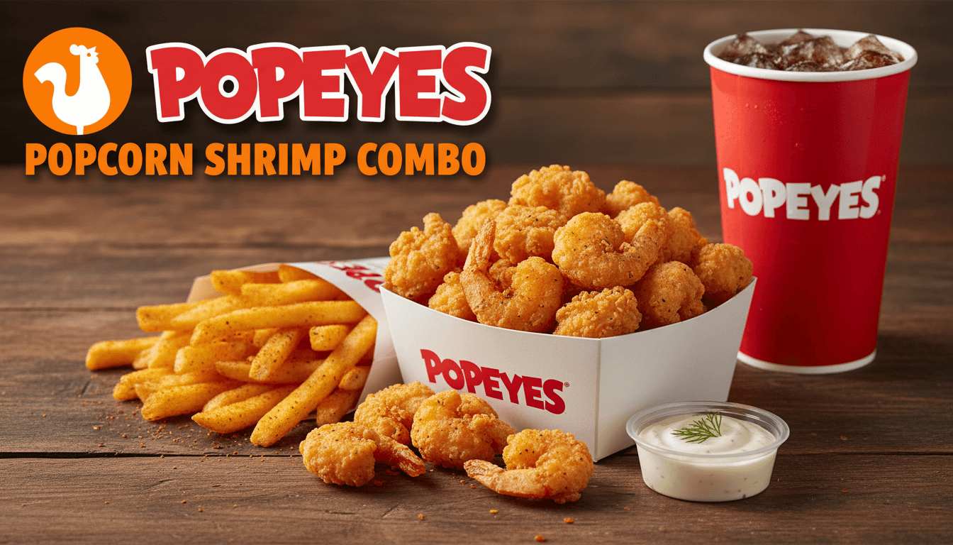 Popcorn Shrimp Combo at Popeyes - $8.99