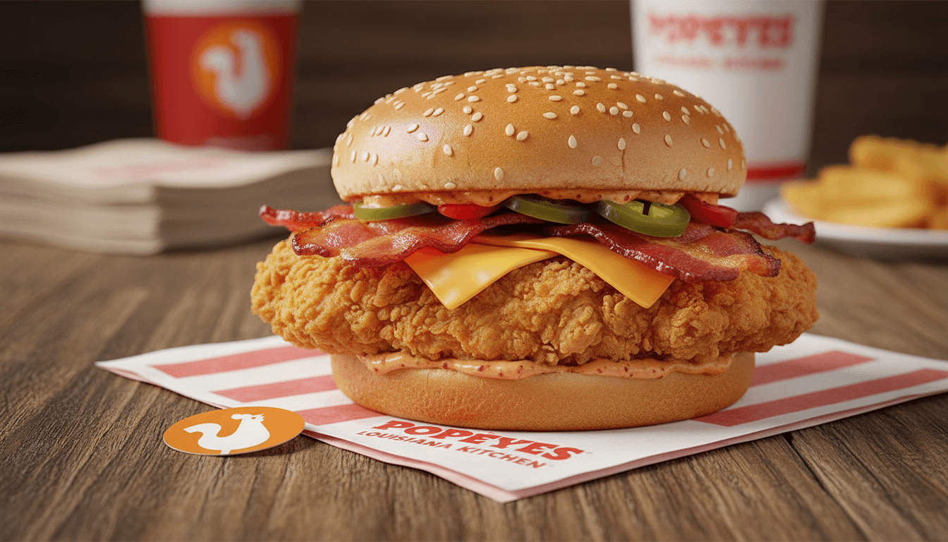 Spicy Bacon & Cheese Chicken Sandwich