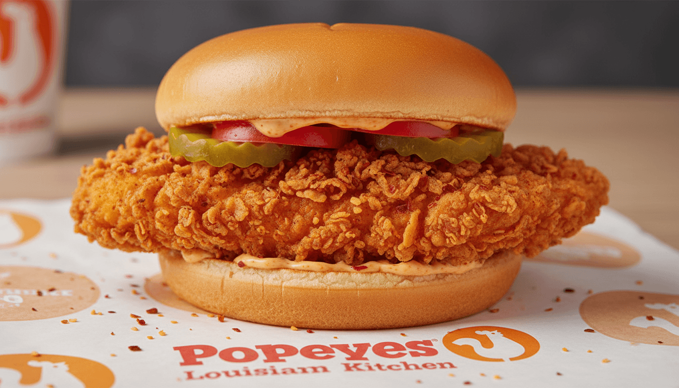 Spicy Chicken Sandwich at Popeyes - $5.99