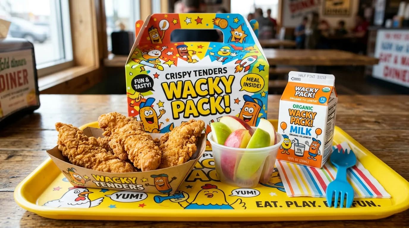 Wacky Pack Chicken Strips Kids Meal