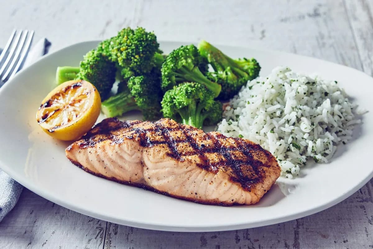 Bonefish Grill wood-grilled Atlantic salmon