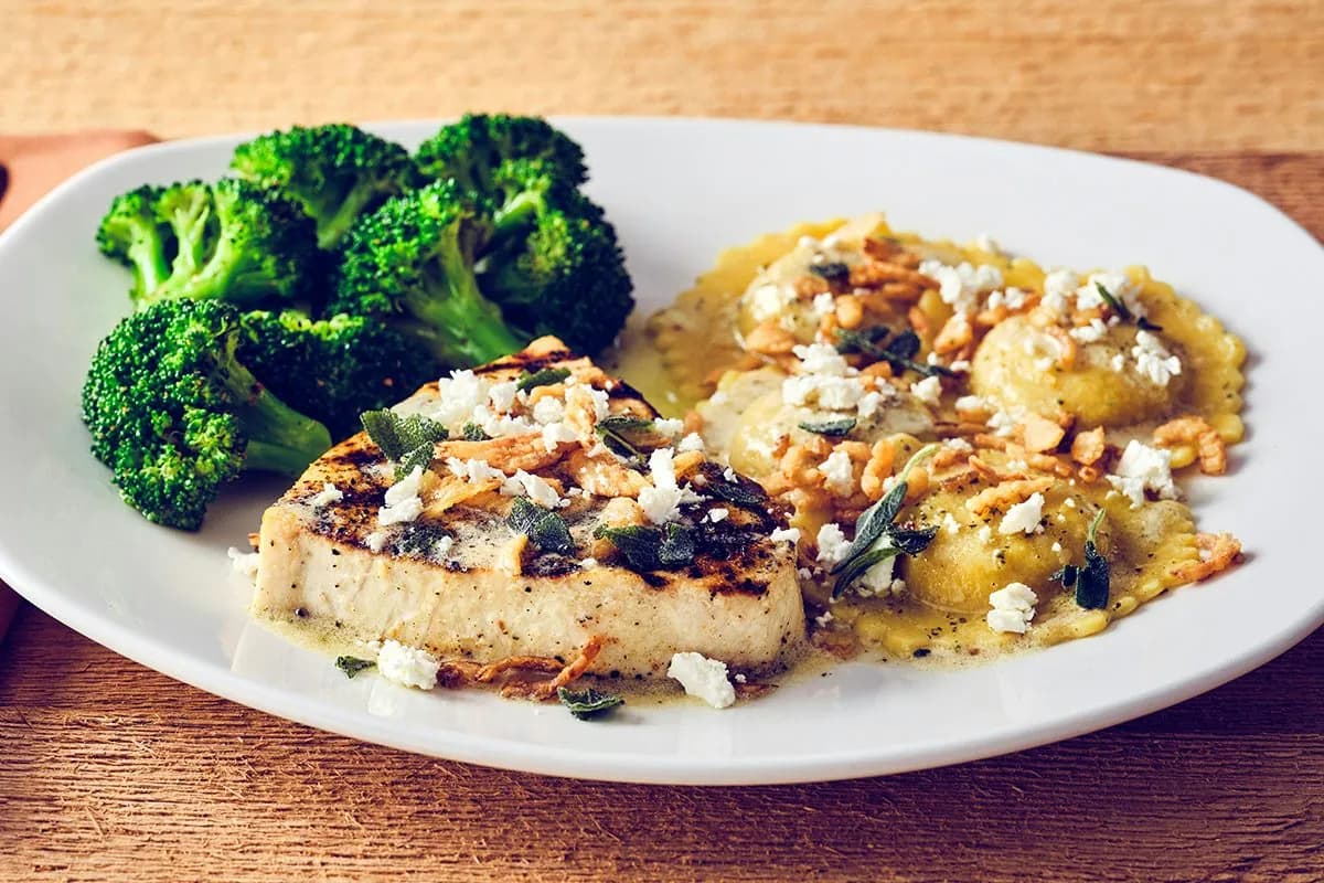 Swordfish & Pumpkin Ravioli