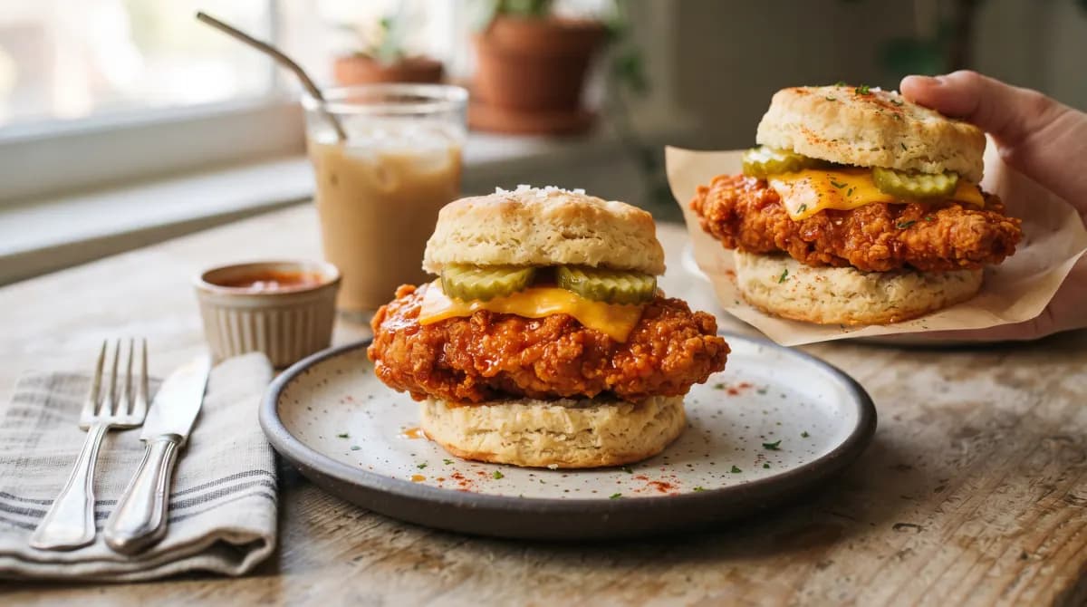 Spicy Chicken Biscuit from the Chick-fil-A menu