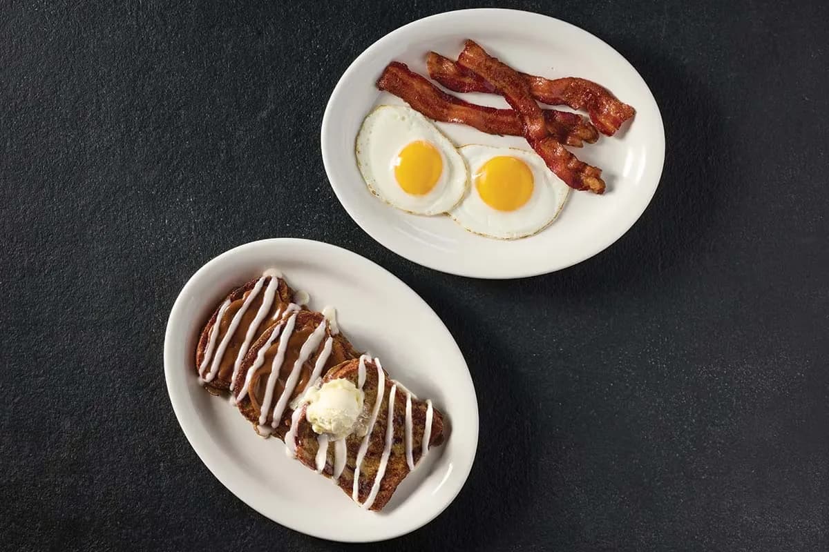 Cinnamon Swirl French Toast Breakfast at Cracker Barrel