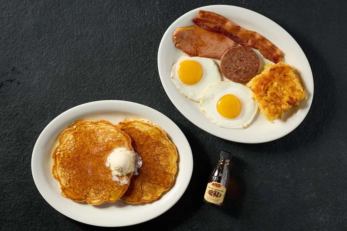 Grandma's Sampler Pancake Breakfast at Cracker Barrel