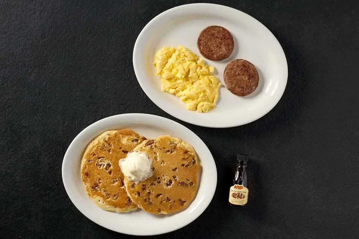 Pecan Pancake Plate at Cracker Barrel