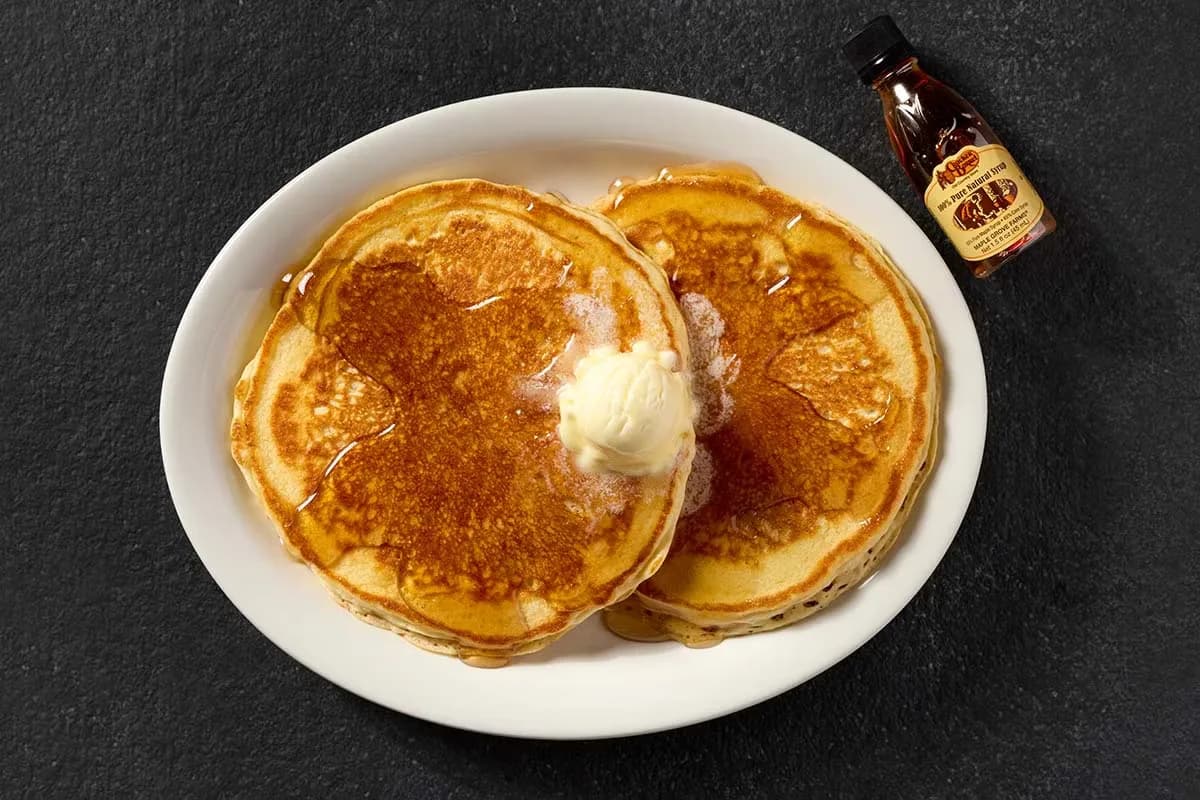Two Buttermilk Pancakes at Cracker Barrel