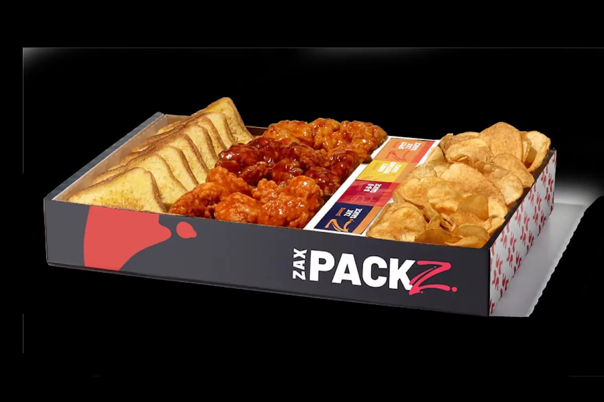 Boneless Wings Zax Packz with Tater Chips at Zaxby's