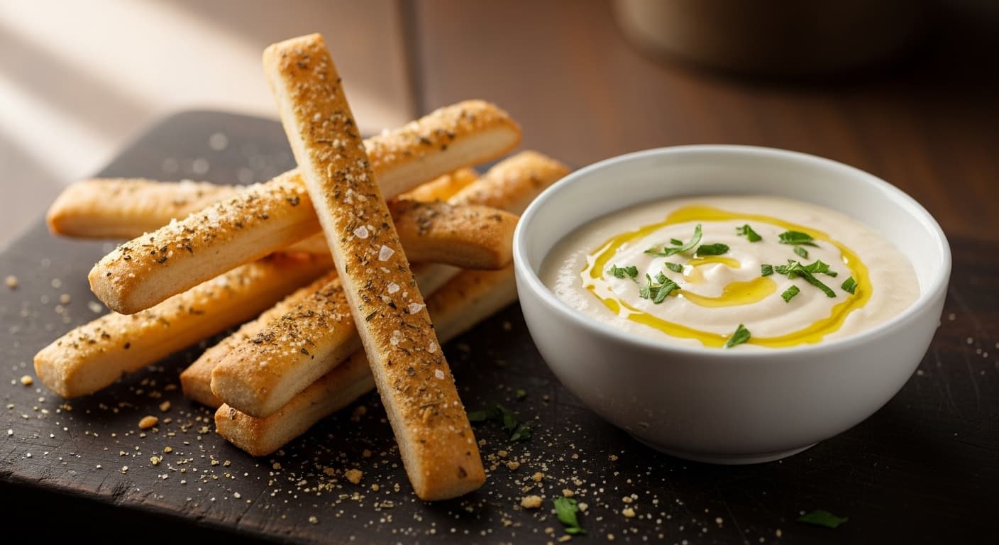 Breadsticks with Alfredo Sauce