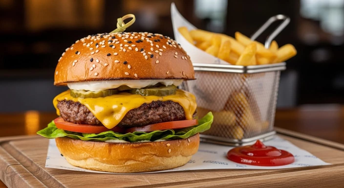 Impossible Cheeseburger (Plant-Based)