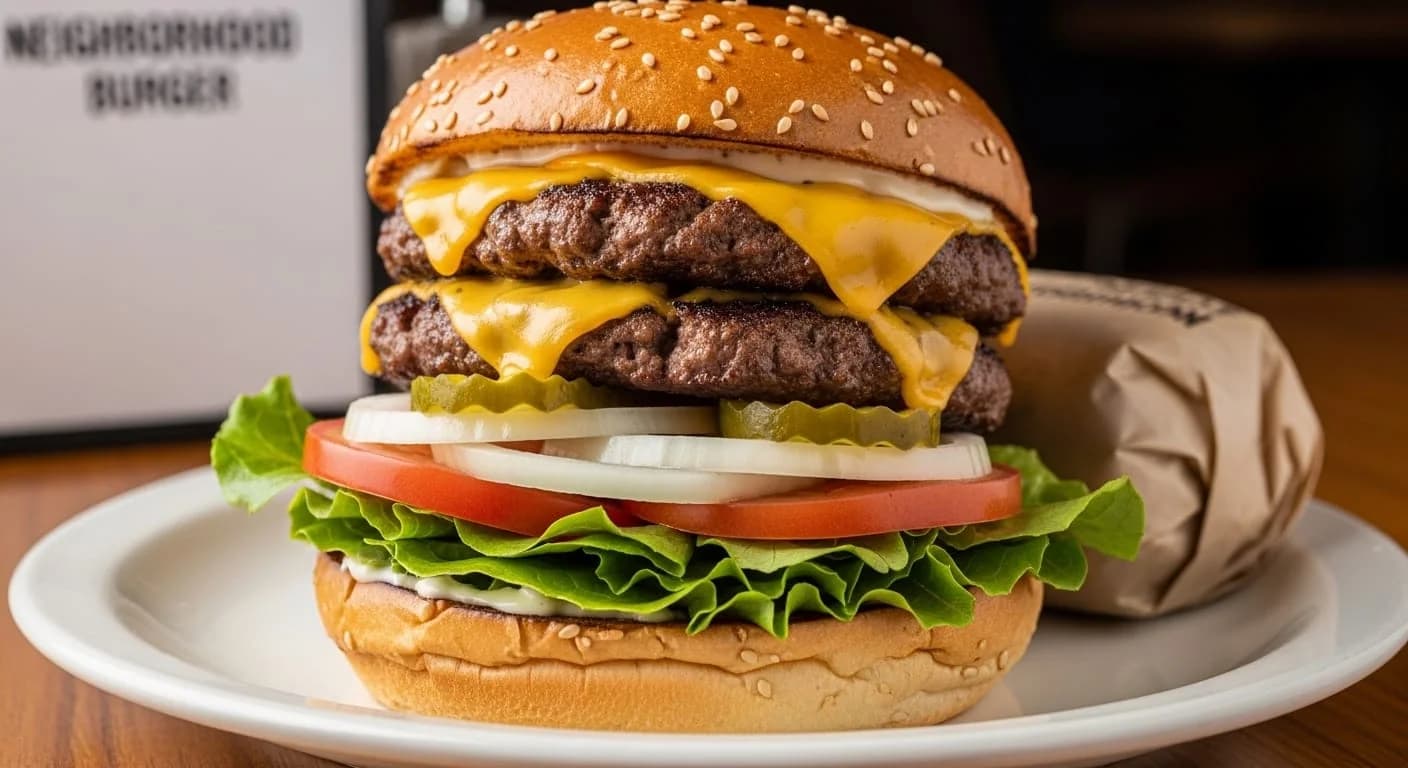 Neighborhood Burger (Double Patty)