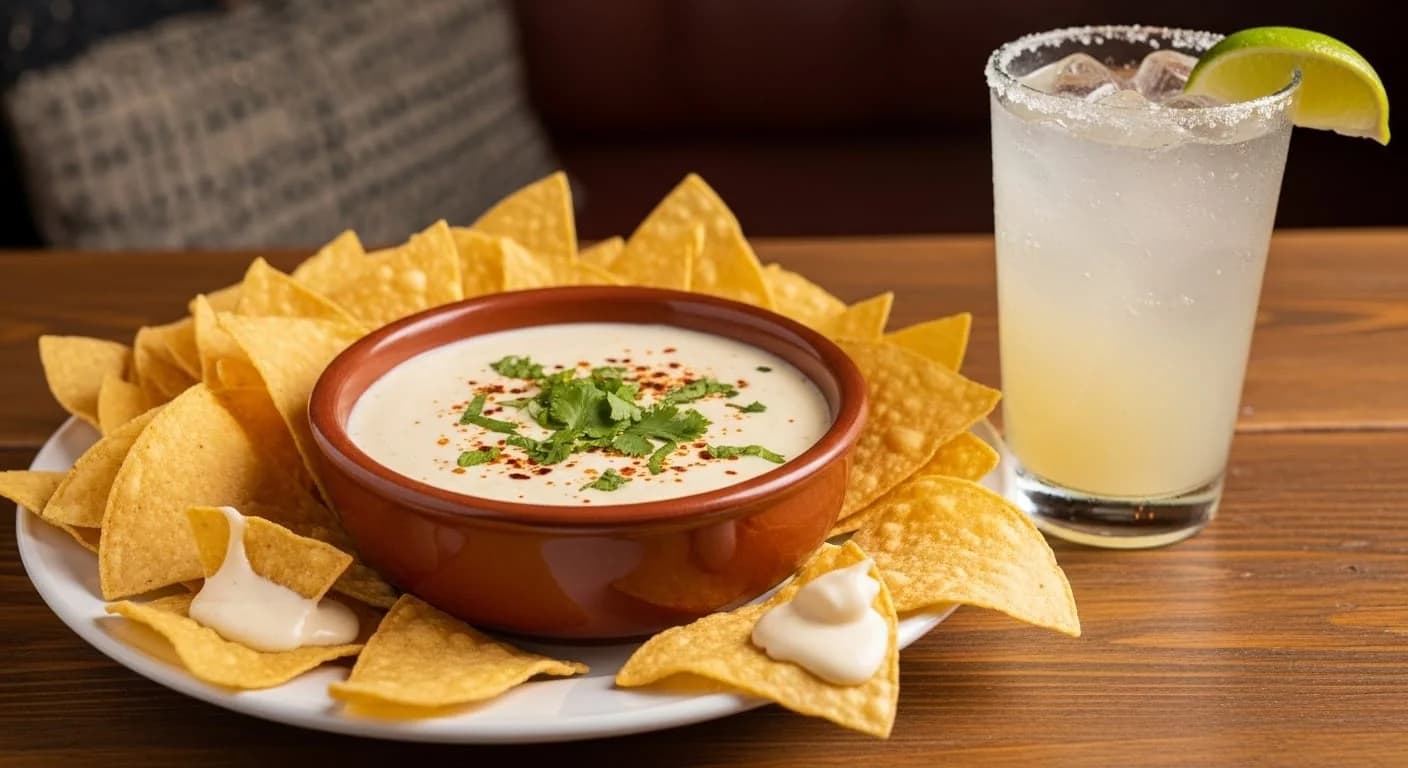 White Queso Dip & Chips