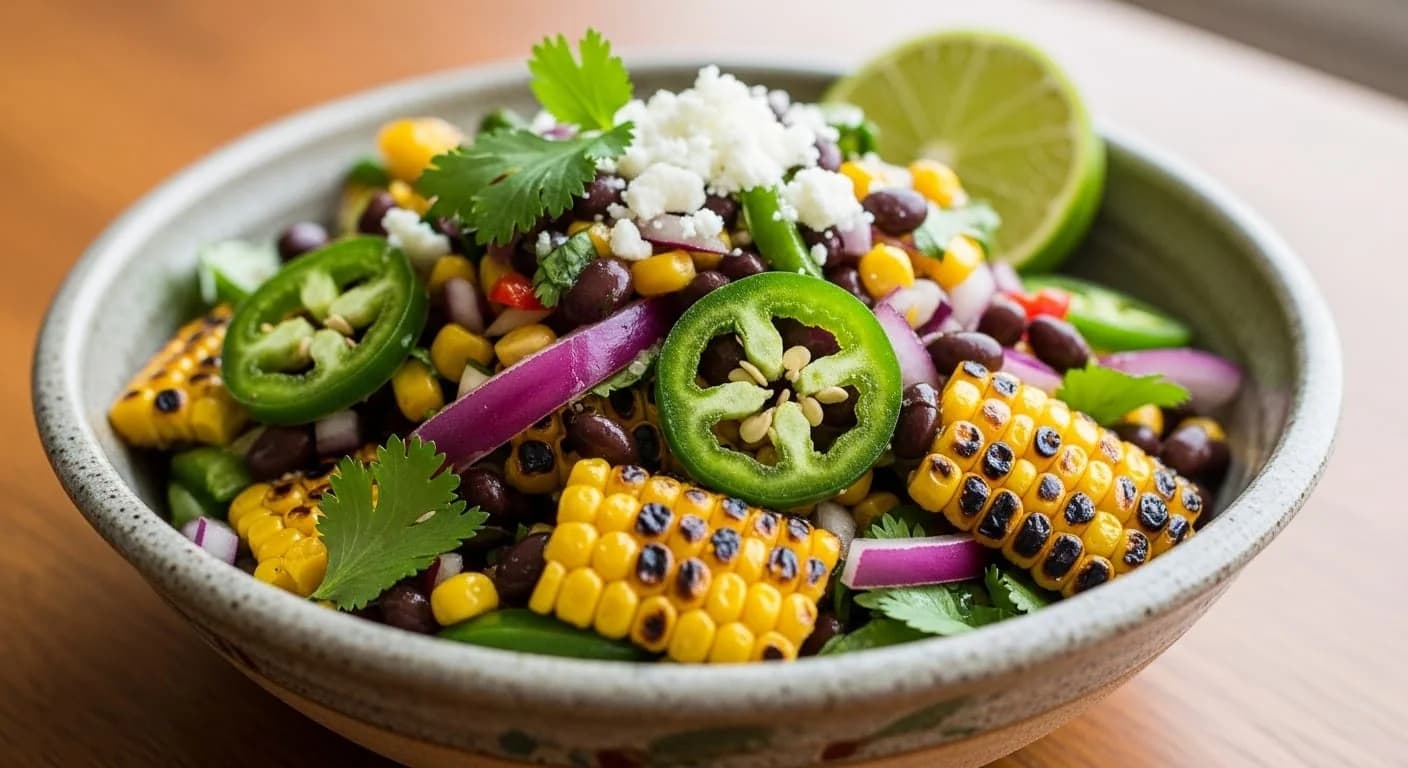 Roasted Chili-Corn Salsa (Medium)