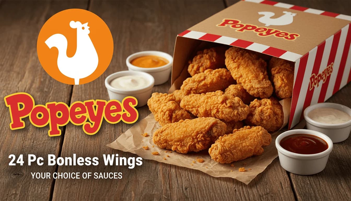 24Pc Boneless Wings