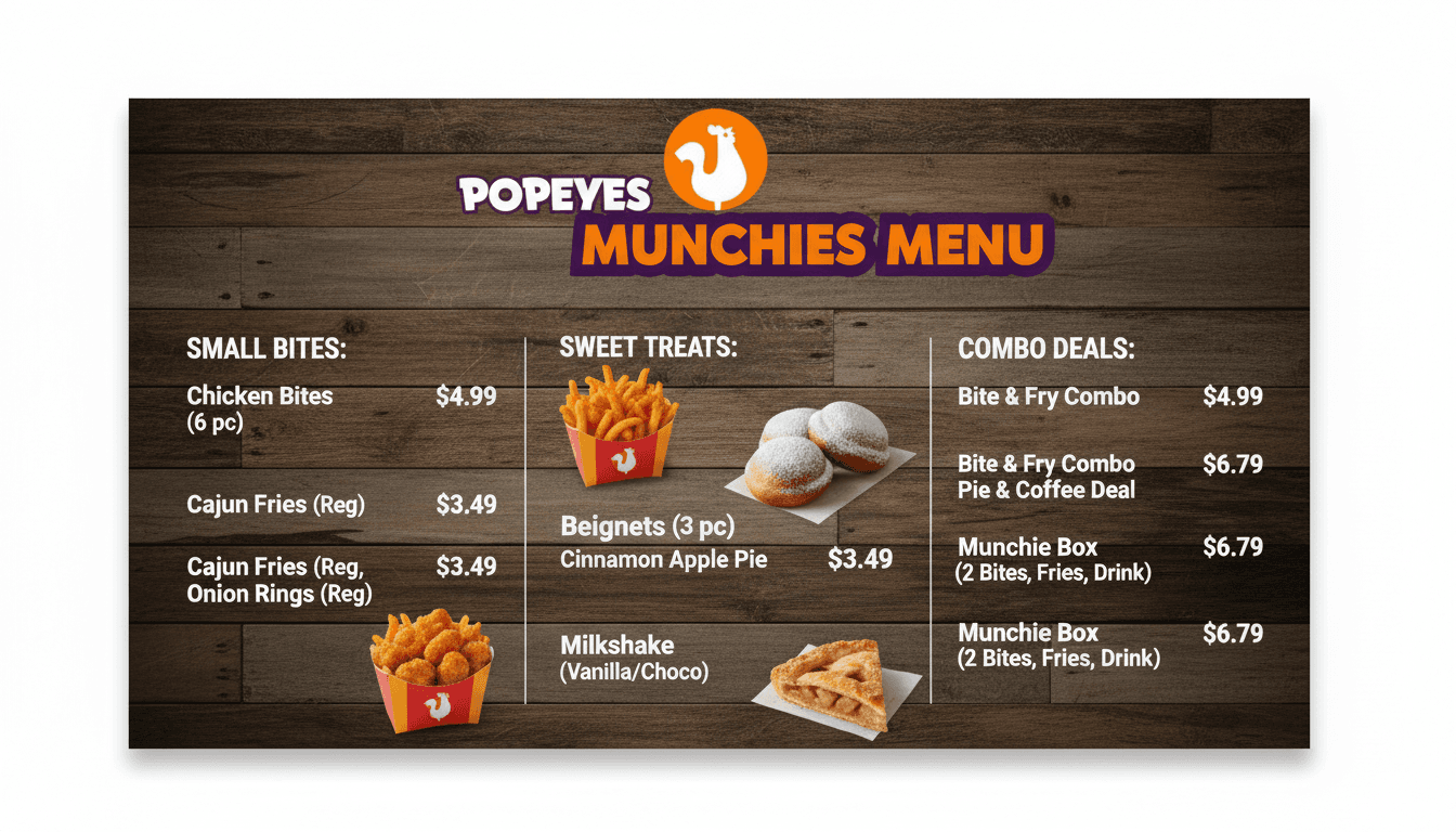 Munchies Menu