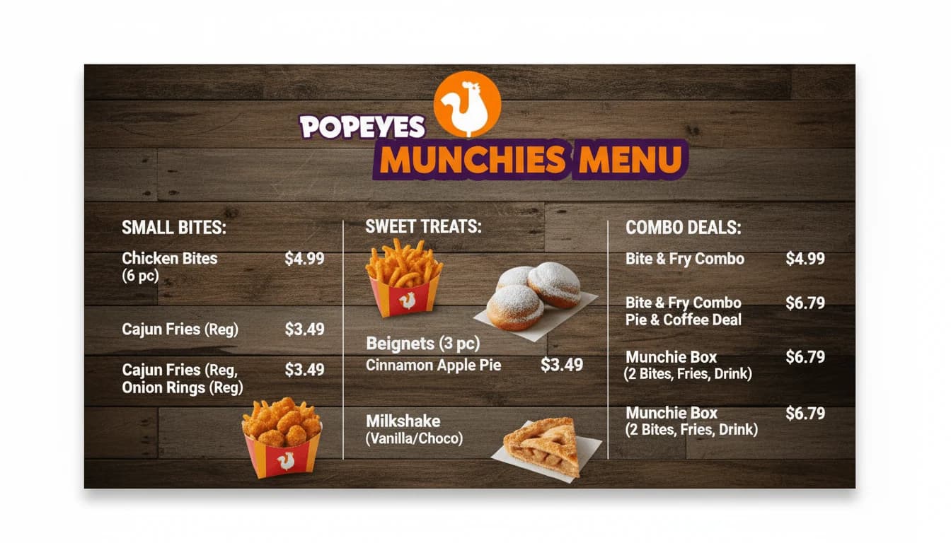 Munchies Menu