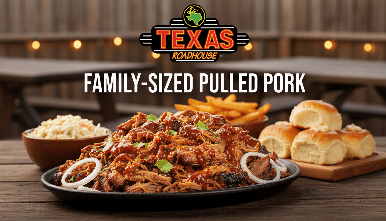 Family Sized Pulled Pork at Texas Roadhouse - $36.99