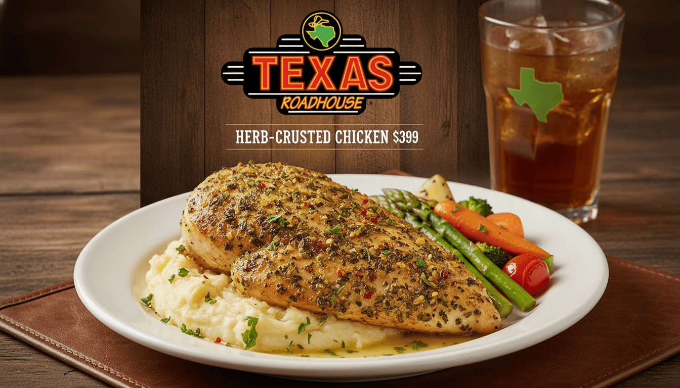 Herb Crusted Chicken at Texas Roadhouse - $18.49