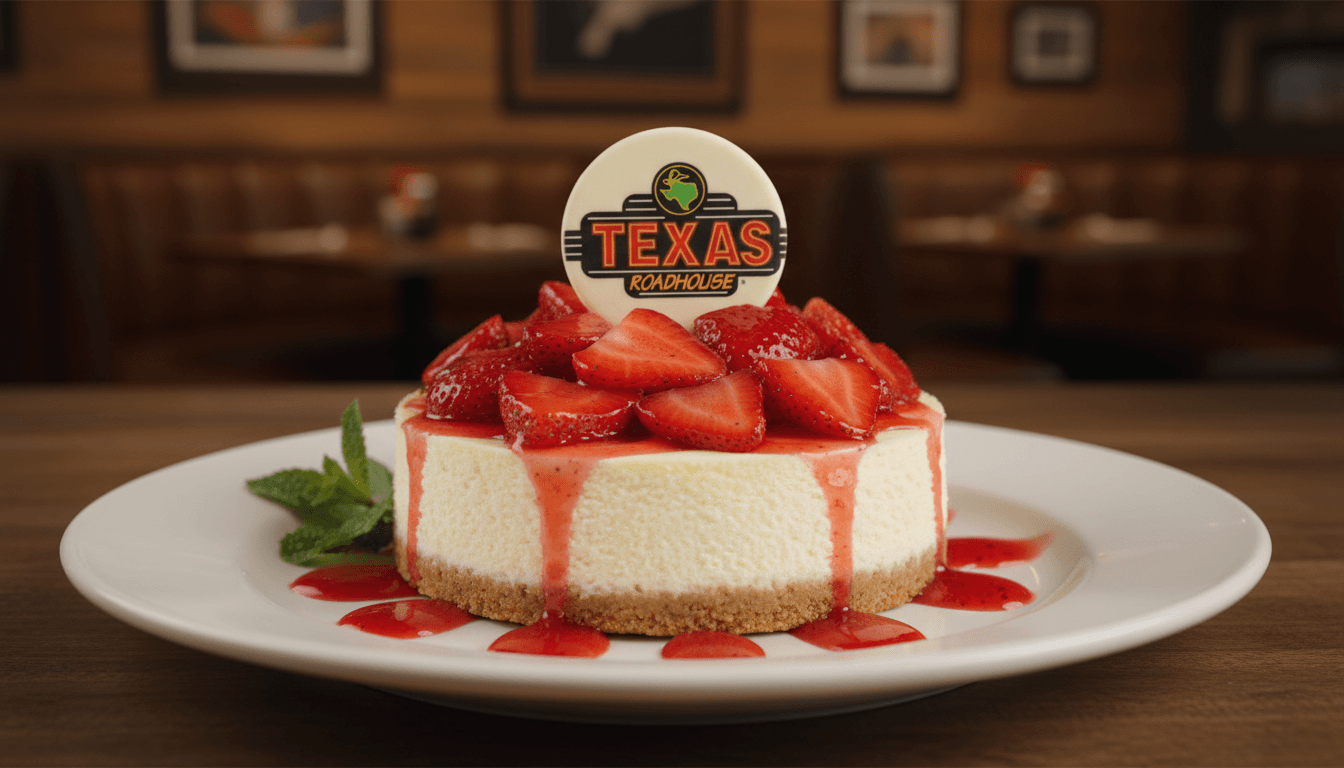 Strawberry Cheesecake at Texas Roadhouse - $7.99