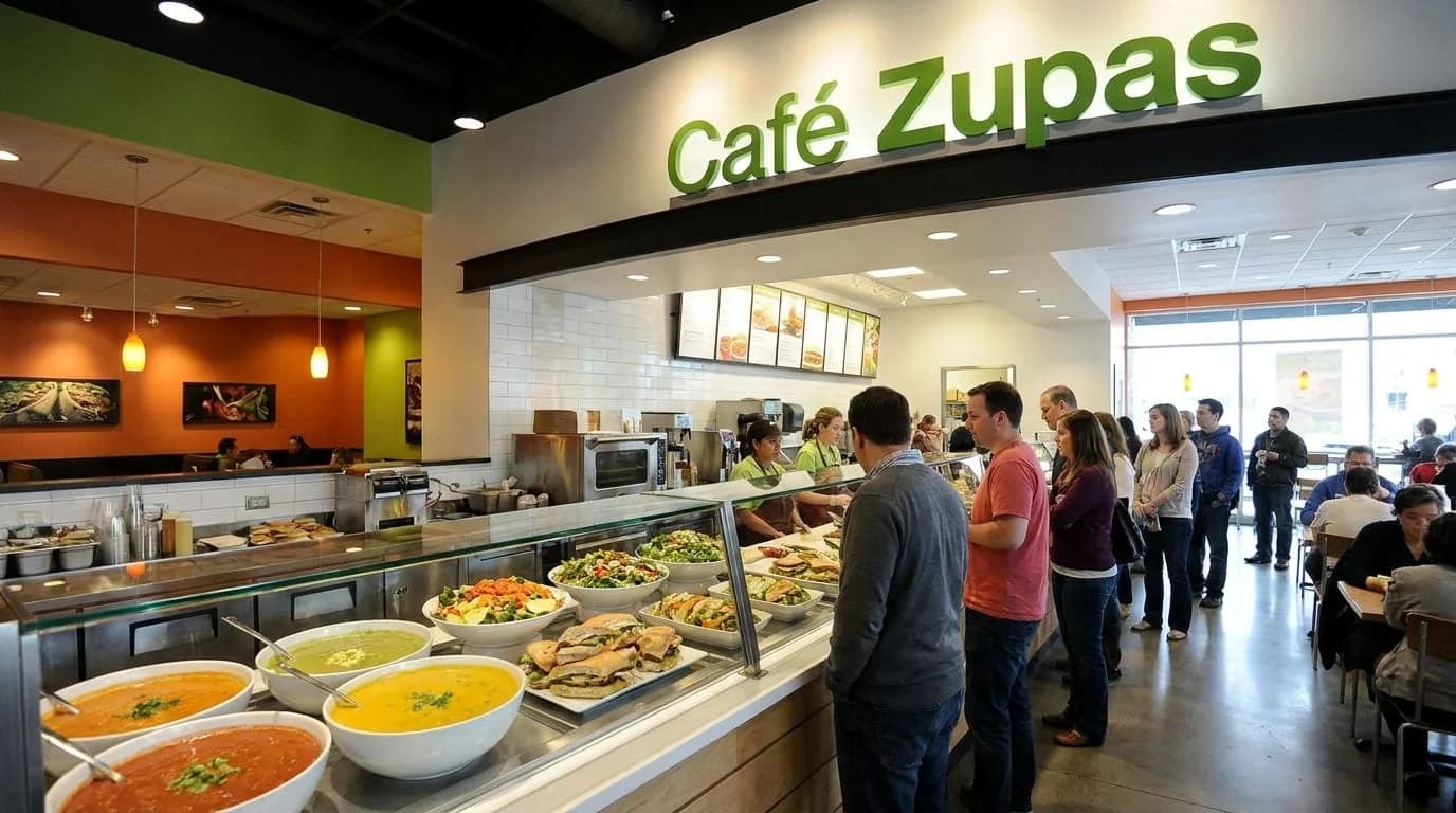 Cafe Zupas menu with prices