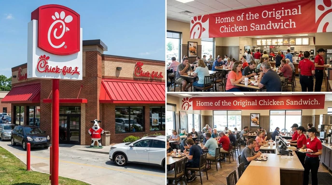 Chick-fil-A menu with prices
