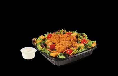Garden Salad w/ Crispy Chicken, $15.89
