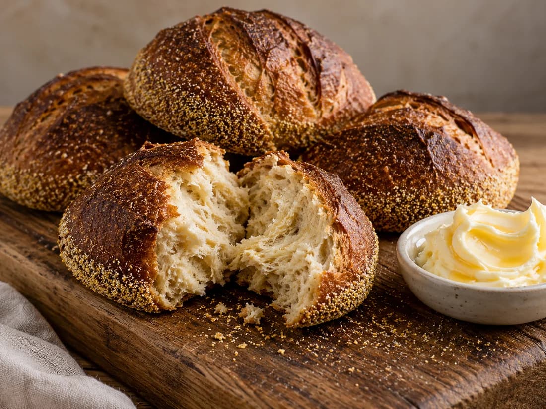 Bake and whip the butter - Outback Steakhouse Bread Recipe: Honey Wheat Bushman Bread