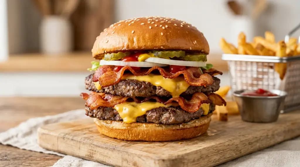 Bacon Double Stack at Wendy's with price
