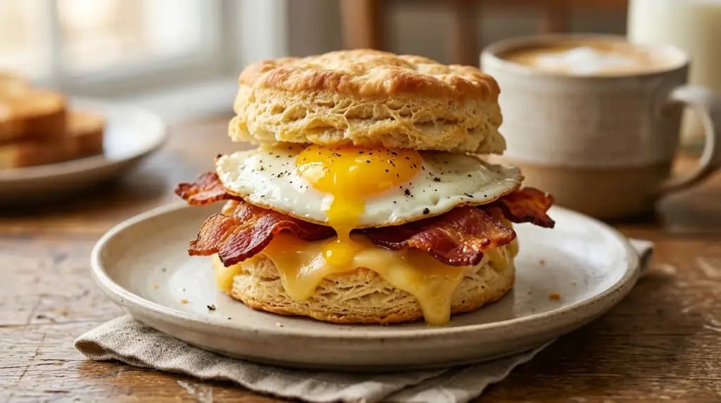 Bacon, Egg & Cheese Biscuit at Wendy's with price